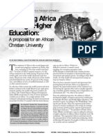 Discipling Africa Through Higher Education