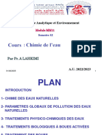 Cours Chimie de L'eau Master 2022-23