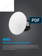 SC10 Network Ceiling Speaker Datasheet