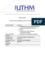 Civil Engineering Mathematics 1 Group Project: Application of Differentiation and Integration