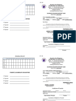 SF 9 ES Learners Progress Report Card