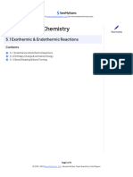 5.1 Exothermic & Endothermic Reactions