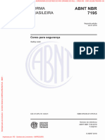 ABNT NBR 7195 Cores para Segurança