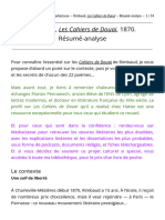 Rimbaud, Cahiers de Douai - Résumé-Analyse (Version PDF