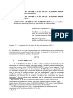 Auto 331/21 Conflicto de Competencia Entre Jurisdicciones