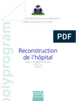 Plan de Reconstruction de L'hopital General