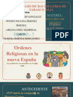 Ordenes Religiosas en La Nueva España. Historia