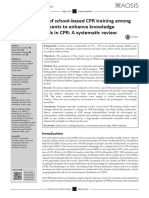 Effectiveness of School-Based CPR Training Among Adolescents To Enhance Knowledge and Skills in CPR: A Systematic Review