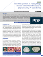 Prosthetic Management of Flabby Ridge Tissues With Different Grades of Displaceability: A Case Series