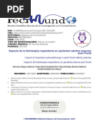 Impacto de La Fisioterapia Respiratoria en Pacient