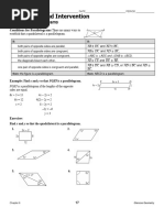 Study Guide and Intervention Tests For Parallelograms-1