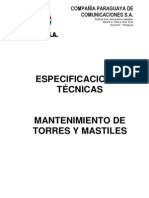 Mantenimiento Torres y Mastiles