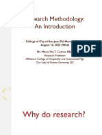 Research Methodology An Introduction