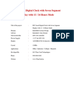 Design and Implementation of Digital Clock With 16×2 LCD Using ARM7