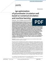 Design Optimization of Groundwater Circulation Well Based On Numerical Simulation and Machine Learning