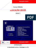 Educação Cristã - Aula 1. 1