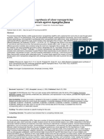 Bacteria-Mediated Green Synthesis of Silver Nanoparticles and Their Antifungal Potentials Against Aspergillus Flavus - PLOS ONE