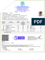 Avinash's XTH Class Marksheet