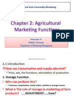 Chapter 2: Agricultural Marketing Functions: Alemayehu H. Mekelle University Department of Marketing Management