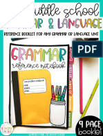 Grammar Notebooks Tabs Reference Pages