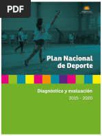 Plan Nacional de Deporte. Diagnóstico y Evaluación. 2015-2020