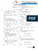 PRACTICA DE REPASO DE ALGEBRA Fase 1 Intensivo