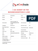 Car Information 4724323 AUDI A4 AVANT 30 TDI BUSINESSEDITION S LINE 1715609876 Original