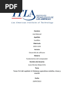 Tarea #12 Del Capítulo 12 Sistemas Operativos Móviles, Linux y macOS