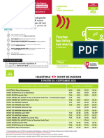 Fiche Horaire Cars régionaux-Hagetmau-Mont-de-marsan