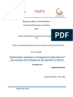 Optimisation Logistique Et Engagement Opérationnel Une Analyse de La Plateforme de LabelVie Au Skhirat