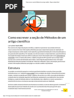 Como Escrever A Seção de Métodos de Um Artigo Científico - Enago Academy Brazil