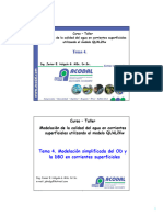 Modelación OD y DBO