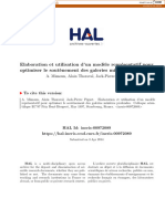 Elaboration Utilisation Modele Represesntatif Pour Optimiser Le Soutennement