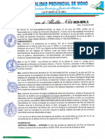 Resolucion de Alcaldia 157-2020-MPM PDF