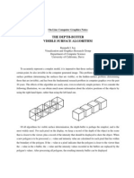 The Depth-Buffer Visible Surface Algorithm: On-Line Computer Graphics Notes