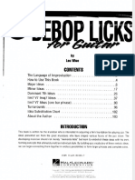 Bebop Licks For Guitar