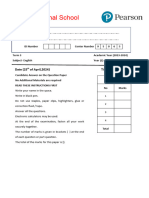 Year 2 End of The Term Exam Paper