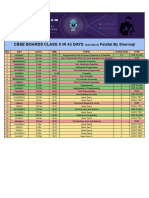 FINAL SCHEDULE - X 45 Days With Mock