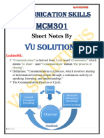 MCM301 Short Notes Lect 5