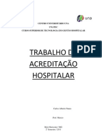 Trabalho de Acreditação Hospitalar