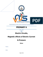 Notes - Electric Circuits - Magnetic Effects of Electric Current & Pressure