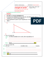 Cours Triangle Rectangle Et Cercle 2AC