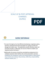 Scale Up & Post Approval Changes (Supac)