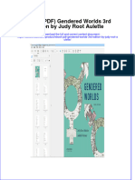 Gendered Worlds 3Rd Edition by Judy Root Aulette Full Chapter PDF