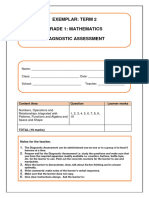 2023 - Exemplar English Gr1T2 Maths Diagnostic Assessment