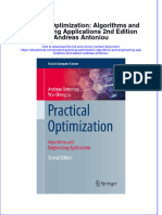 (Download PDF) Practical Optimization Algorithms and Engineering Applications 2Nd Edition Andreas Antoniou Ebook Online Full Chapter