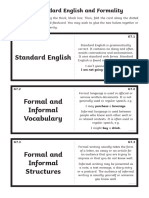 G7 - Standard English and Formality