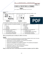 Examen Blanc SVT Série C 2024