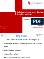 Cours 3 Extraction Et Analyse Des Acides Nucleiques