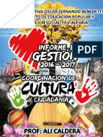 Informe de Gestion Coordinacion de Cultura y Ciudadania